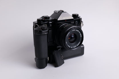 Canon A-1 & 35mm f/2.8 & Motor MA