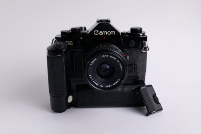 Canon A-1 & 35mm f/2.8 & Motor MA