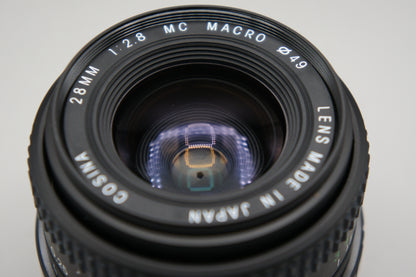 Cosina 28mm F2.8 MC Macro [Minolta MD]